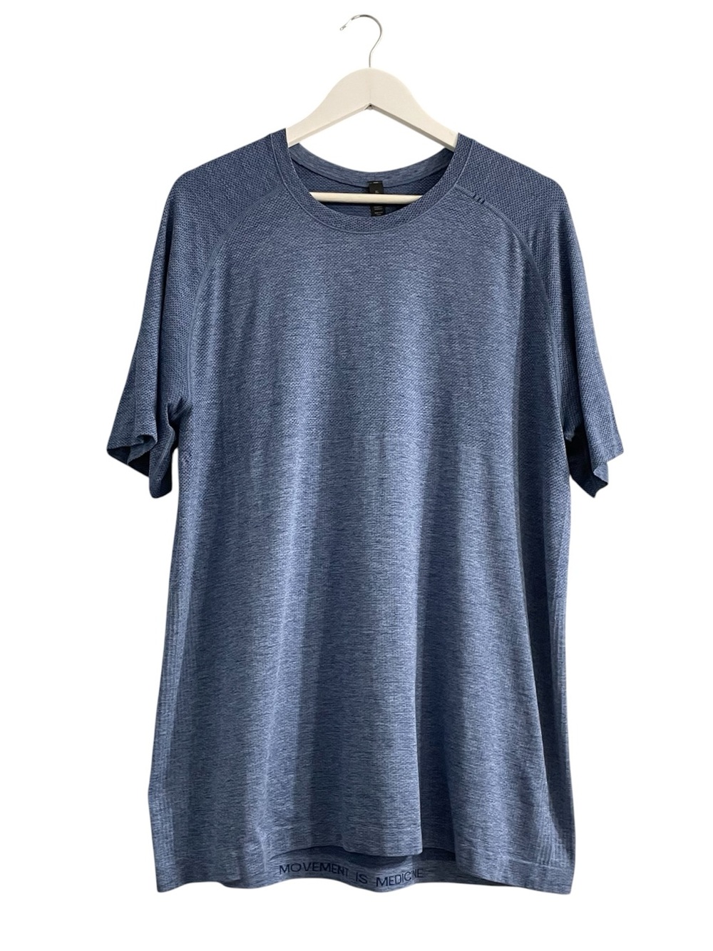 Lululemon Metal Vent Tech‎ Shirt Mens Extra Large XL Crew Neck Blue Heathered
